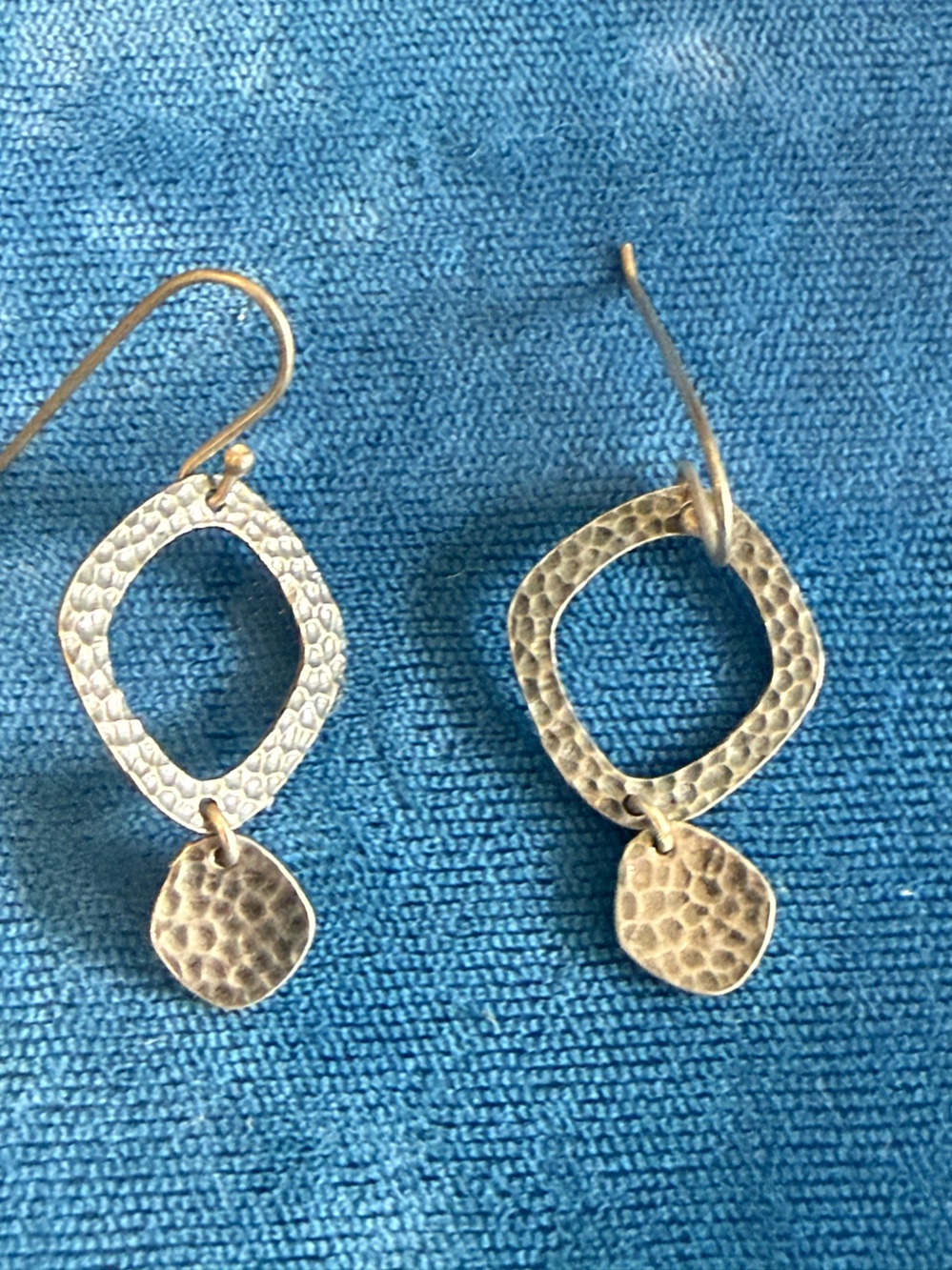 Hammered Gold-Tone Drop Earrings - Women Jewelry
